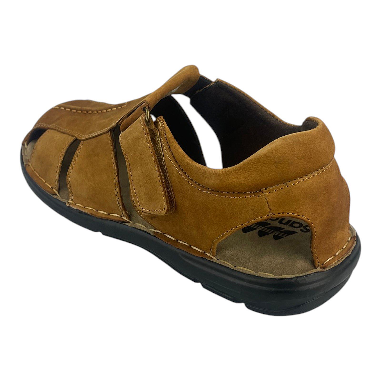Herren Sandalen Braun Slipper Halbschuhe Freizeitschuhe Klettverschluss Schuhe 8832