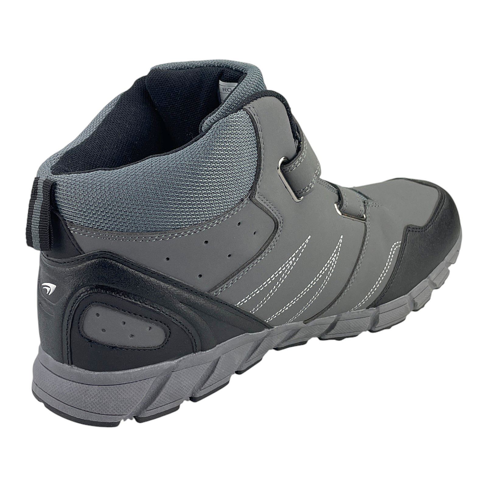 Herren Stiefel Übergröße Gefütterte Schuhe Trekkingschuhe Outdoorschuhe Boots Grau Weiß 50