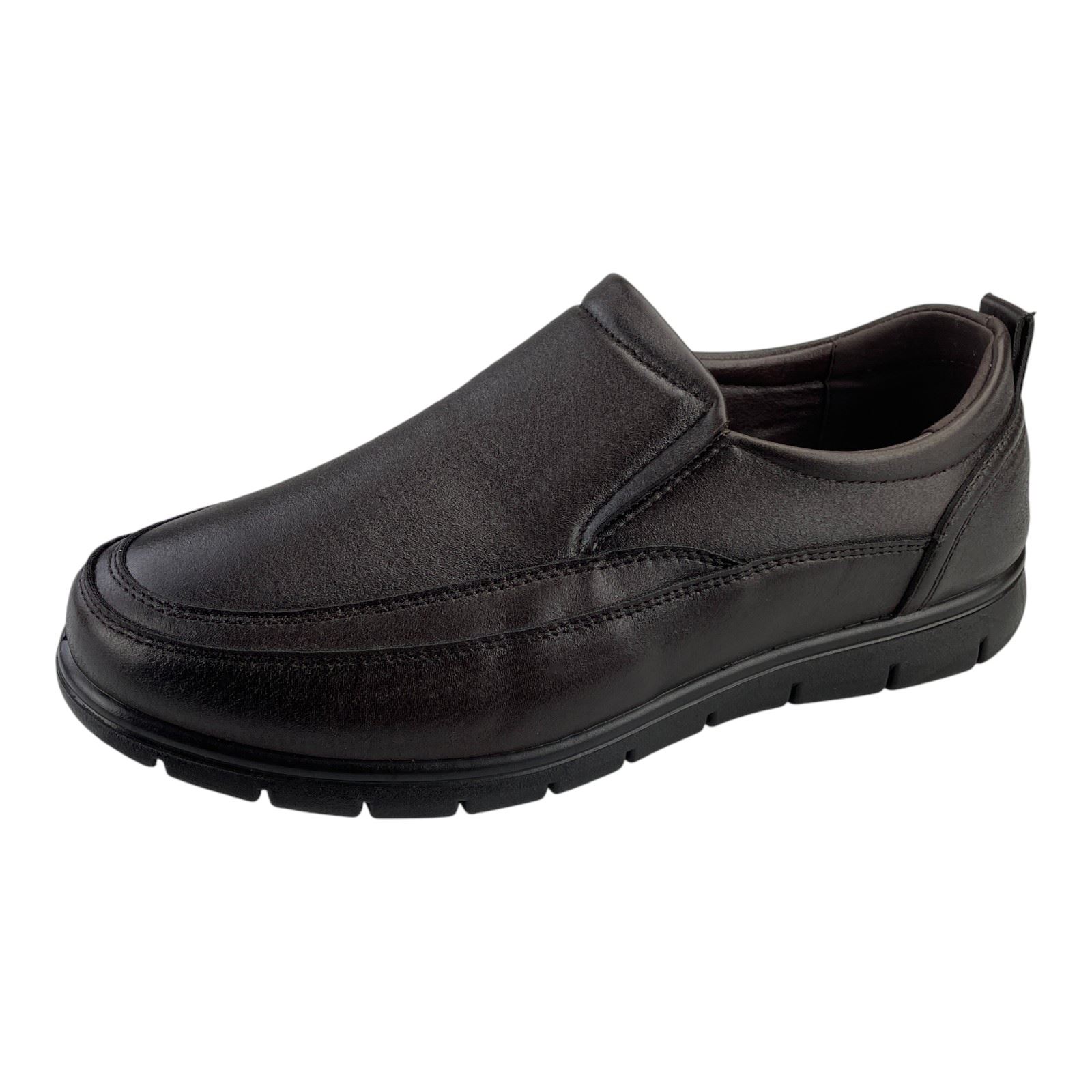 Herren Slipper Halbschuhe Schlupfschuhe Schuhe Business Abendschuhe 41-46 NEU Dunkelbraun 42