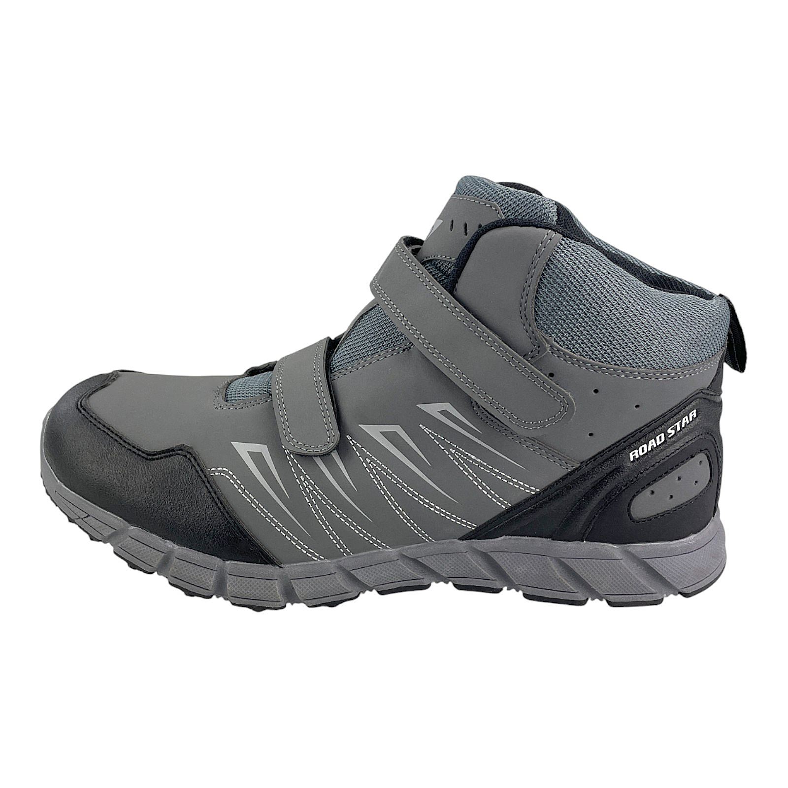 Herren Stiefel Übergröße Gefütterte Schuhe Trekkingschuhe Outdoorschuhe Boots Grau Weiß 50