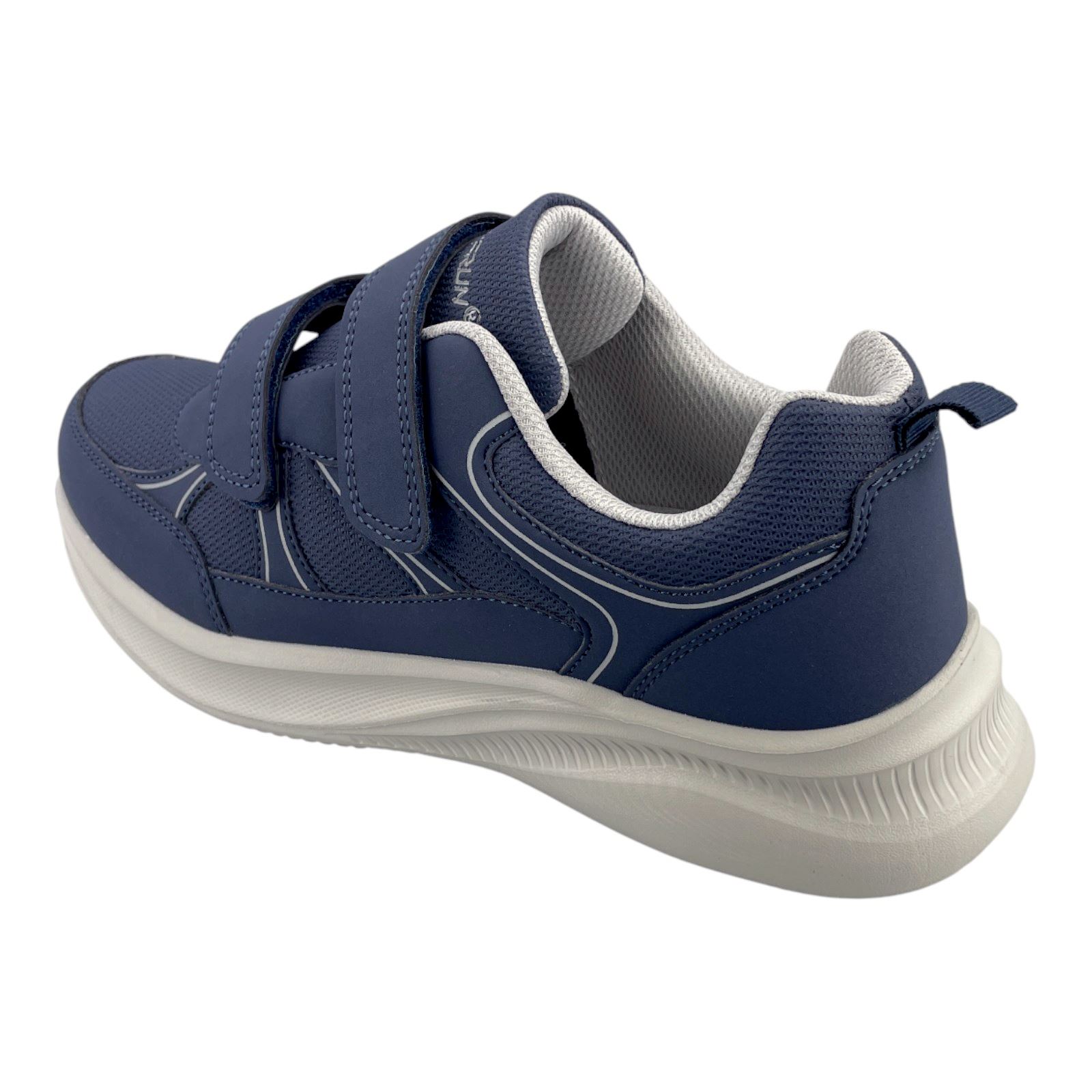 Herren Sneaker Klettverschluss Sportschuhe Freizeitschuhe Leicht Turnschuhe Neu Blau 44