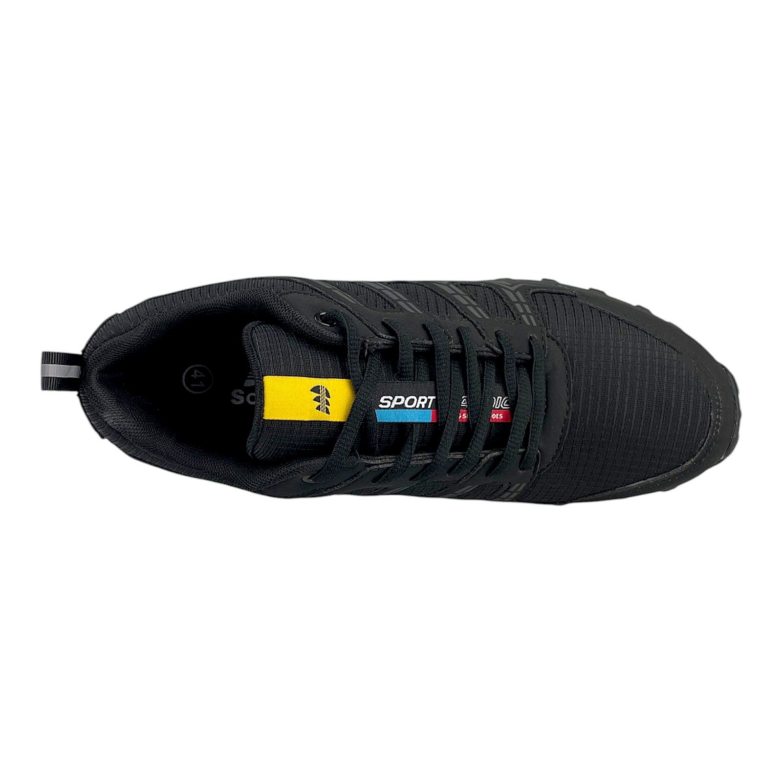 Herren Outdoor Schuhe Trail Sneaker Trekking rutschfest wasserabweisend bequem Schwarz 43