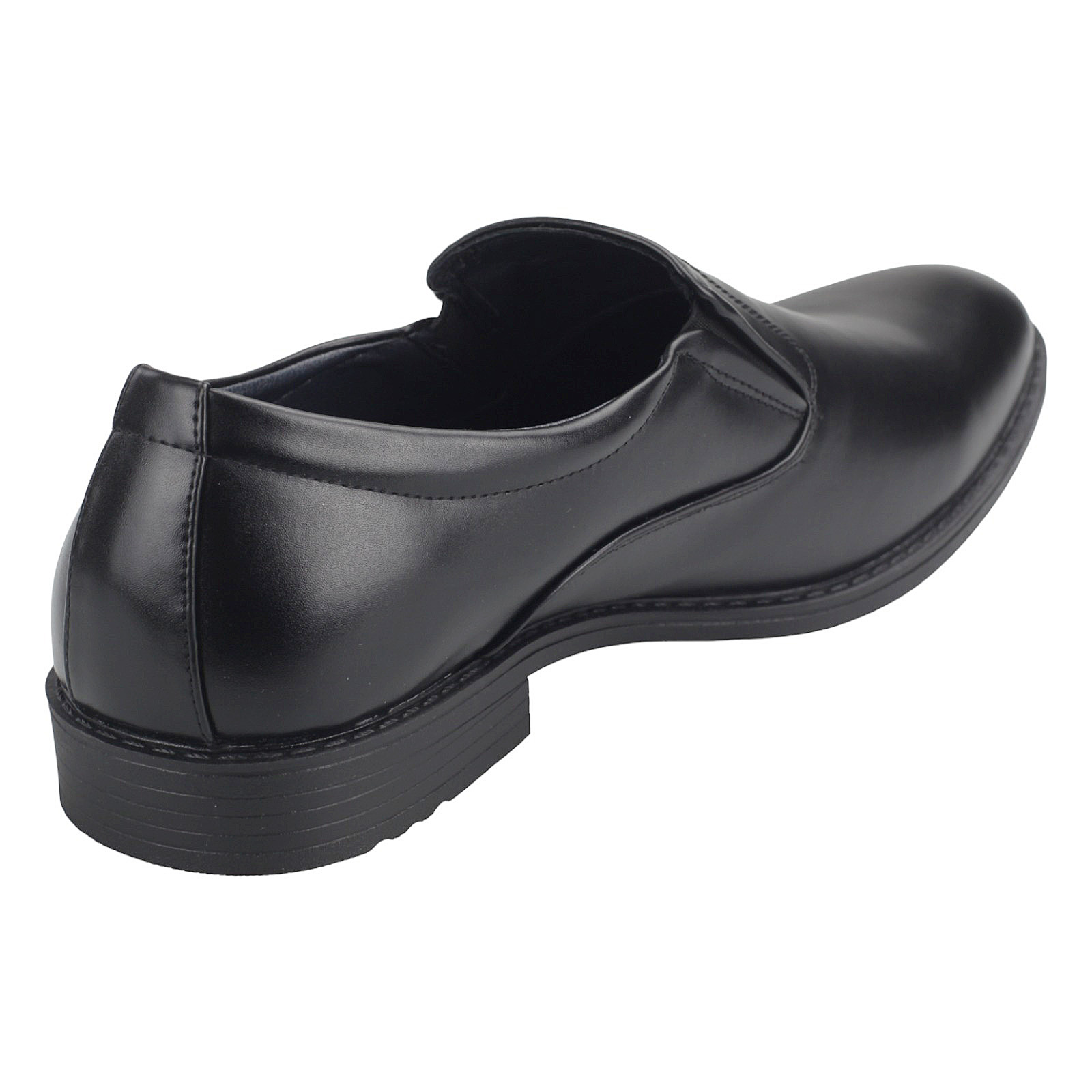 Herren Slipper Business Schuhe Halbschuhe Abendschuhe Slip-On Leder-Optik 1355 Schwarz EUR 47