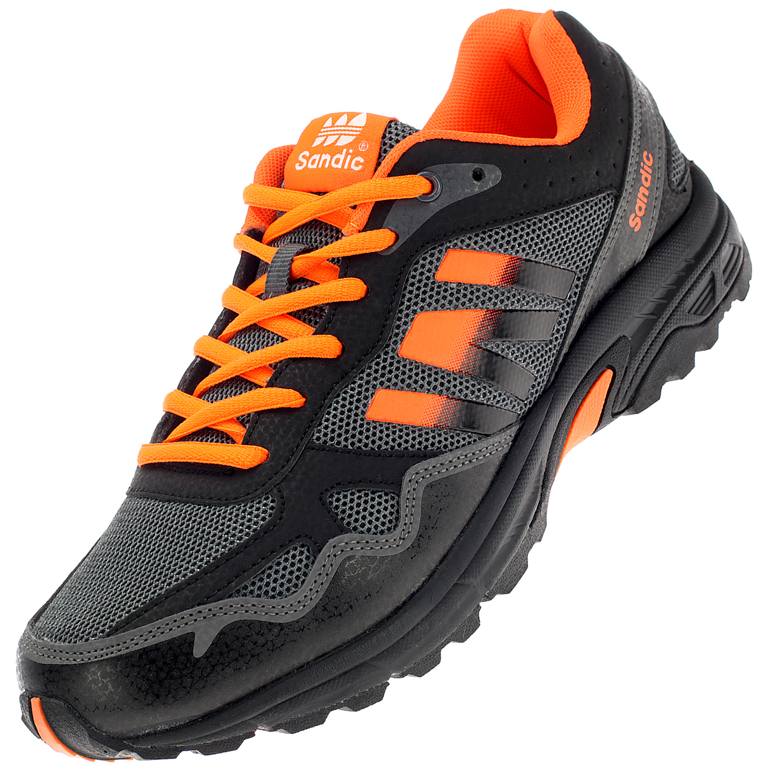 Schwarz D.Grau Orange