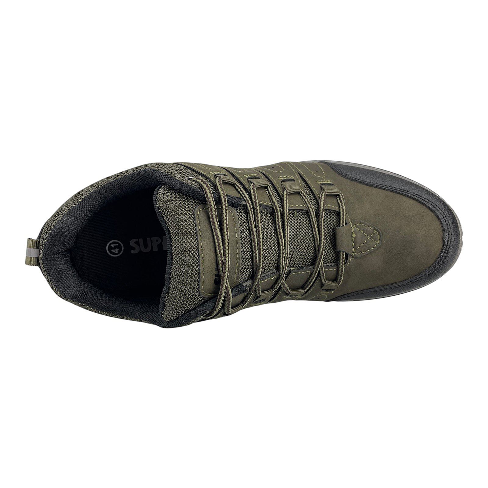 Herren Halbschuhe Outdoor Trekkingschuhe Wander Sneaker Schuhe Profilsohle 3019 Khaki 43