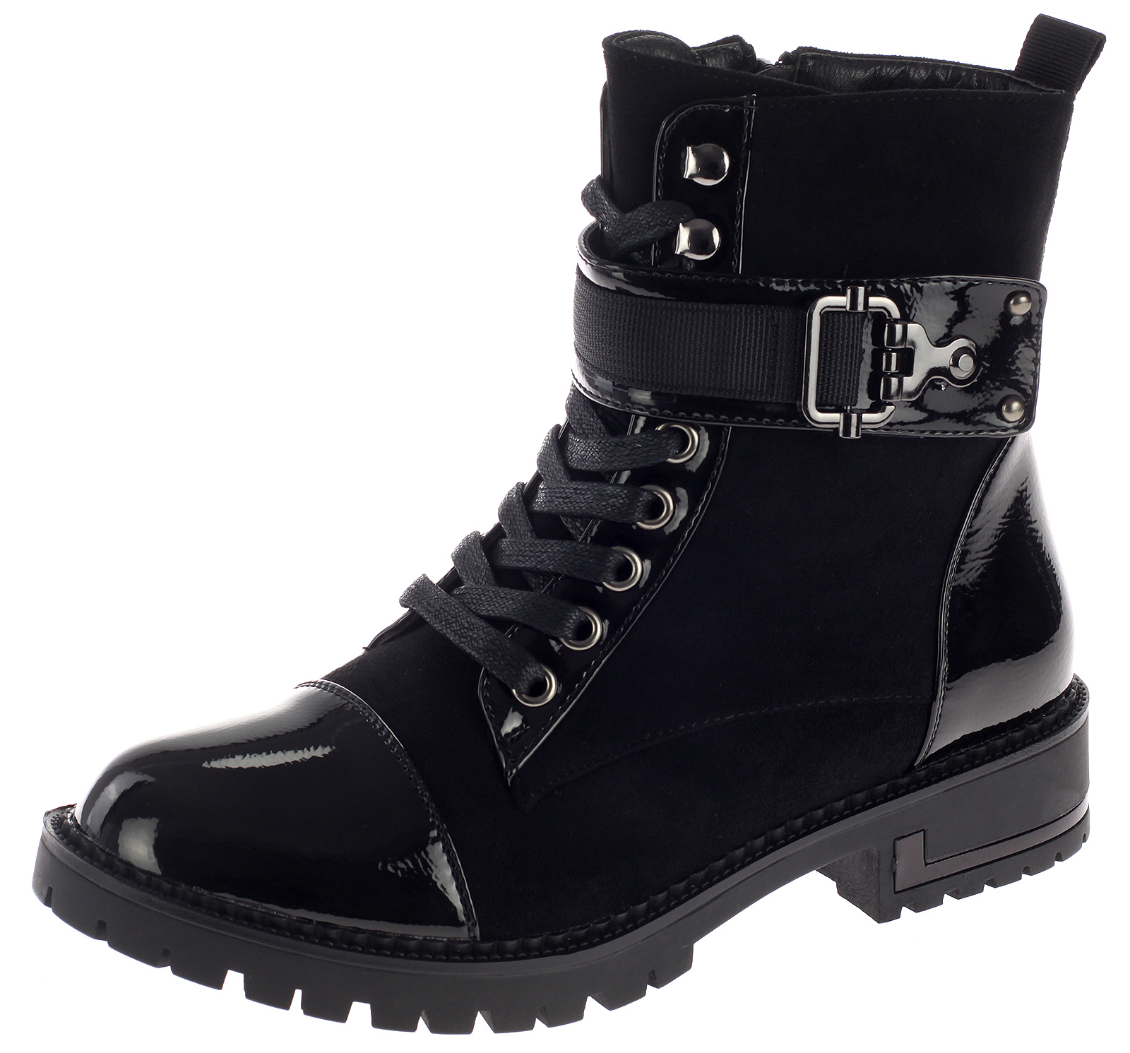 Damen Stiefeletten Boots Gefüttert Schwarz Damen Stiefeletten Boots Gefüttert Schwarz