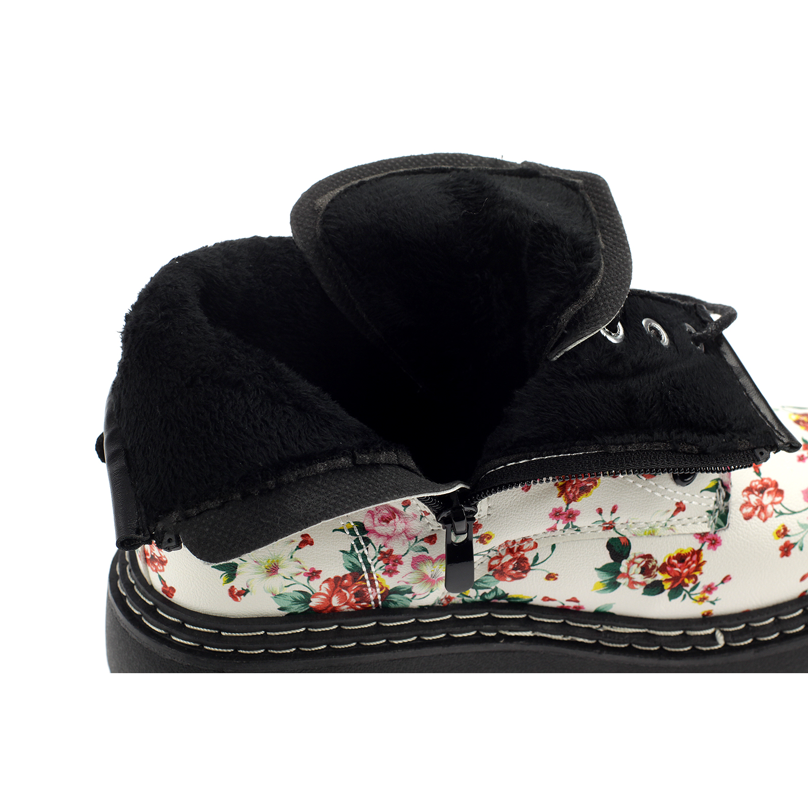 Damen Boots Stiefeletten Stiefel Gefütterte Schuhe Blumen Freizeit 20201-Green-pink