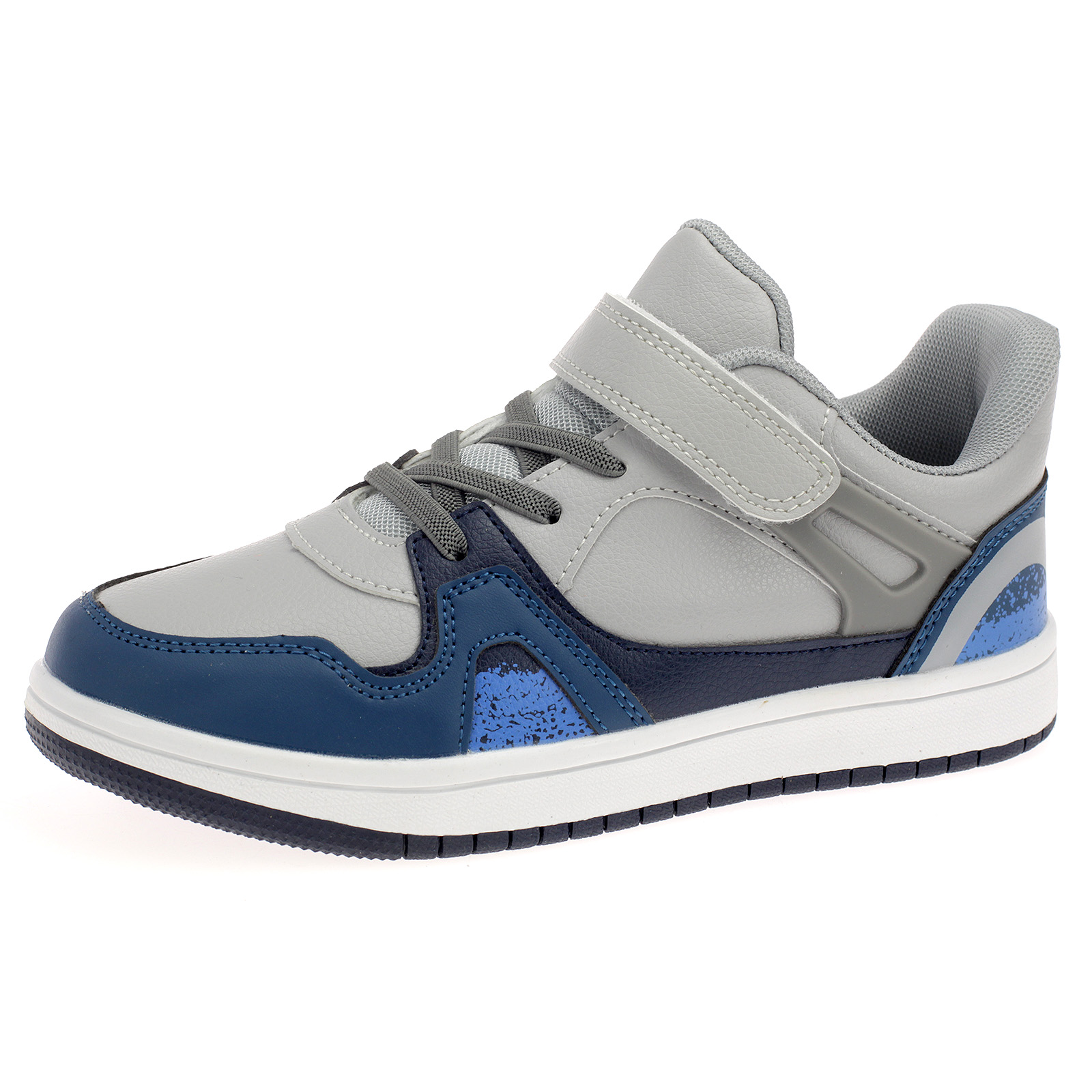 Kinder Sportschuhe Sneaker Grau Blau Navy 2253