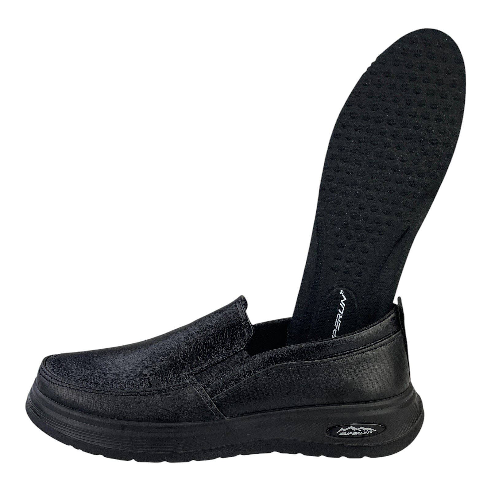 Herren Slipper Halbschuhe Schlupfschuhe Schuhe Business Abendschuhe 41-46 NEU Schwarz 45